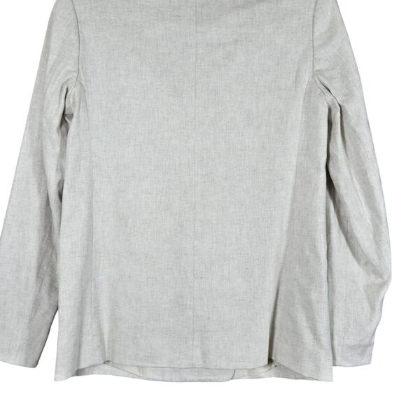 Banana Republic Blazer Womens 0 Linen Blend Double Breasted Natural Flax Lined - Picture 9 of 11